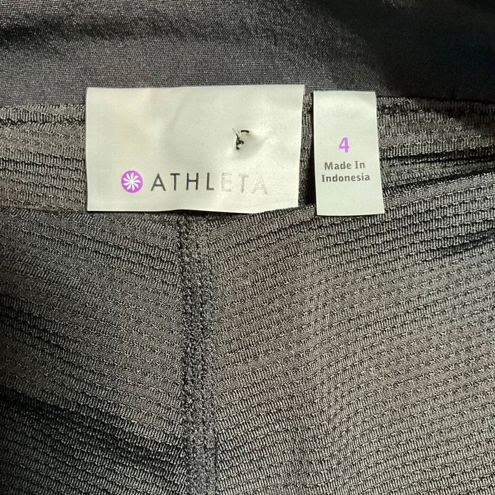 Athleta Womens Black Active Skort Size 4 Cargo Zip Pocket Hiking Golf Mini Skirt